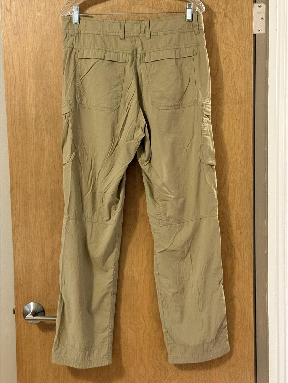 REI Co-op Sahara Roll-Up Cargo Hiking Pants Men's 32x32 Khaki Tan Relaxed - Picture 2 of 6